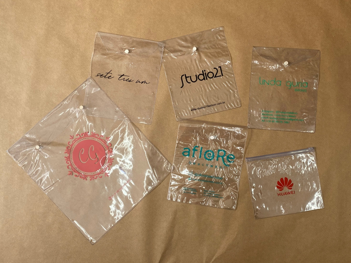 Embalagem PVC Cristal Botão (100 UNIDADES)