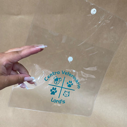 Embalagem PVC Cristal Botão (100 UNIDADES)