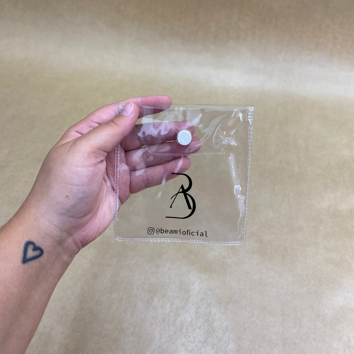 Embalagem PVC Cristal Botão (100 UNIDADES)