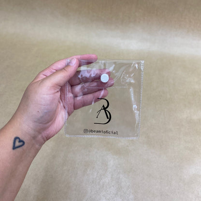 Embalagem PVC Cristal Botão (100 UNIDADES)