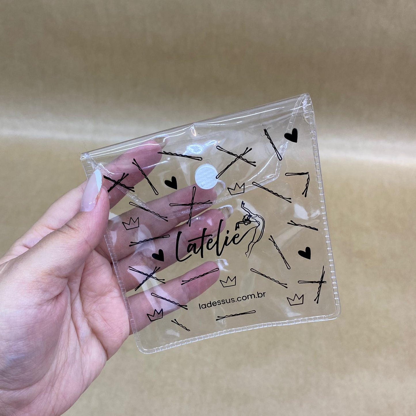 Embalagem PVC Cristal Botão (100 UNIDADES)